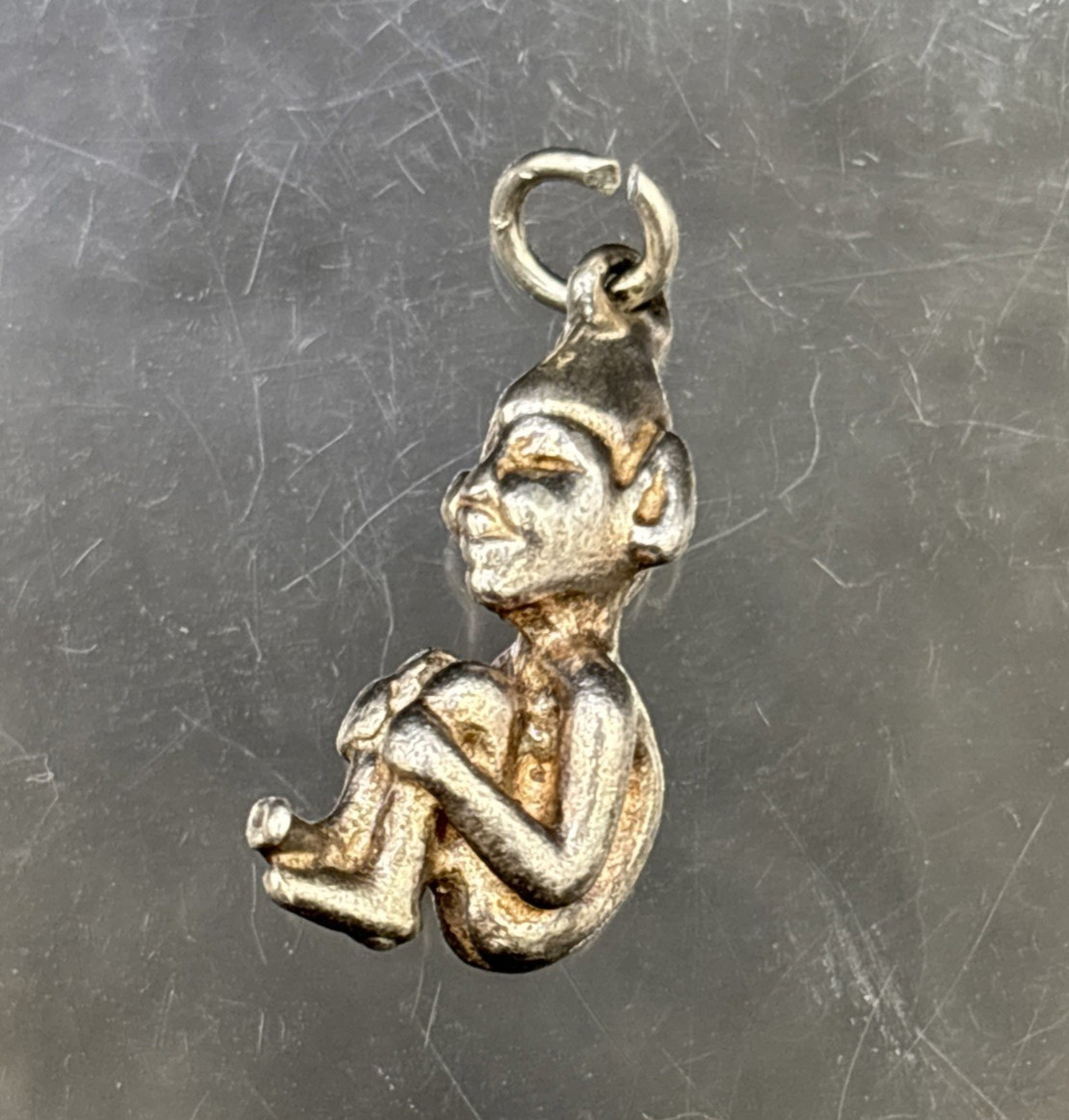 PIXIE IMP Antique Silver Bracelet Charm Collectab… - image 1