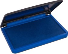 Premium Blue Ink Stamp Pad - 2" by 4" - Quality Felt Pad