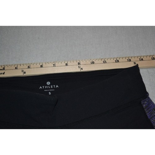 30274 Pantalones de Gimnasio Athleta Leggings Capris Negro Mezcla de Nailon Talla Pequeña Para Mujer - Imagen 7 de 9