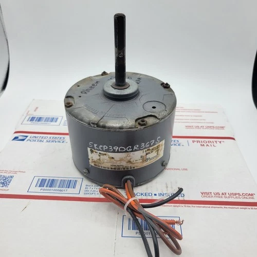 Rheem 51-21853-07 1/5 HP Condenser Fan Motor 5KCP39DGR367S RPM 1075 used