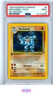 MACHOMEI POKEMON #8 1999 BASE SET 1ST EDITION HOLO GERMAN PSA 9