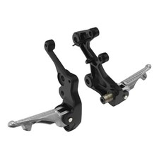 Rider Footpeg Driver Footrest w/ Mount Bracket Kit Fit for Kawasaki Ninja 400