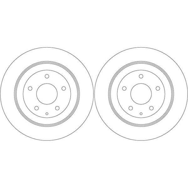 2X TRW Bremsscheiben 303Mm Voll Hinten Passend FÜR Mazda CX-30 CX-5 MX-30 |-image