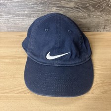Nike Hat Cap Fitted Toddler Navy Blue Swoosh Embroidered Swoosh