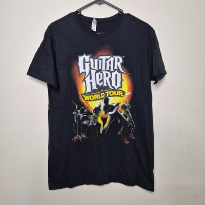 Guitar Hero World Tour Graphic T-Shirt Tee Size M Video Game Promo