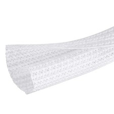 Moxita 10ft 1/2in Split Cable Sleeve Wire Loom Tubing Cord Management White