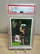 1981-82 Topps Larry Bird #101 Super Action  PSA 6