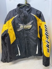 Ski-Doo Team Racing Snowmobile Jacket PrimaLoft BRP Yellow Black L