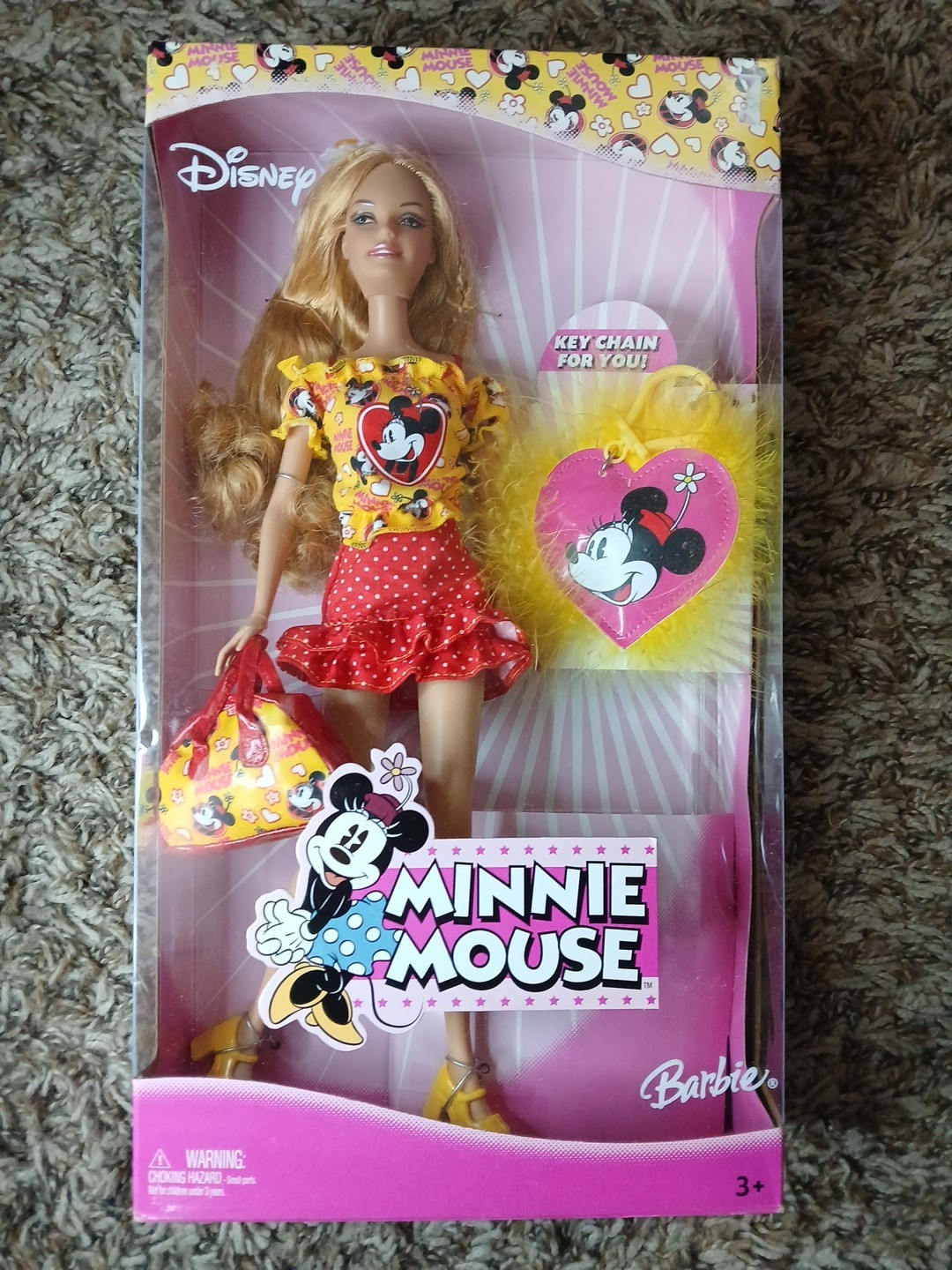 Minnie Mouse Barbie 2005 New Mattel Disney Doll New In Box