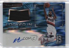 2016 Panini Spectra Locked In Memorabilia Neon Blue 57/99 Allen Crabbe Auto 0ui5