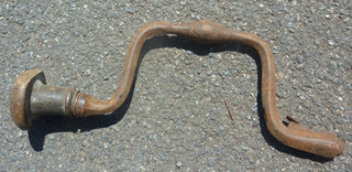 Vintage Antique Carpenters Hand Brace Drill Workshop Tool