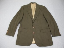 Polo Ralph Lauren Blazer Mens 42 Green Wool Sport Coat Jacket USA Business