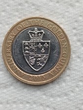 £2 Coin Anniversary Of The Golden Guinea 2013 With Errors. Circulated.