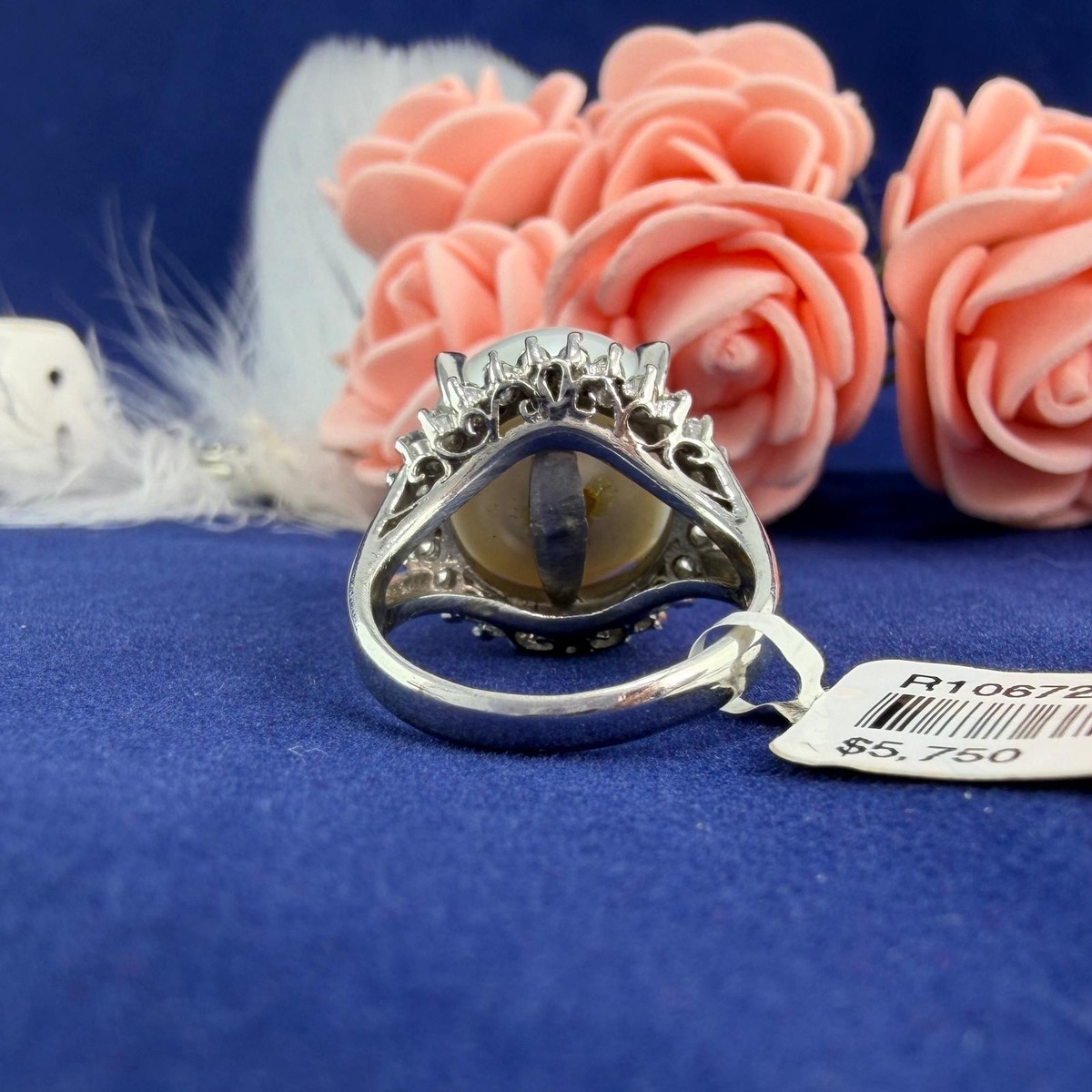 プラチナ リング 0.35 CT DIAMOND PEARL PLATINUM RING - R10672 | eBay