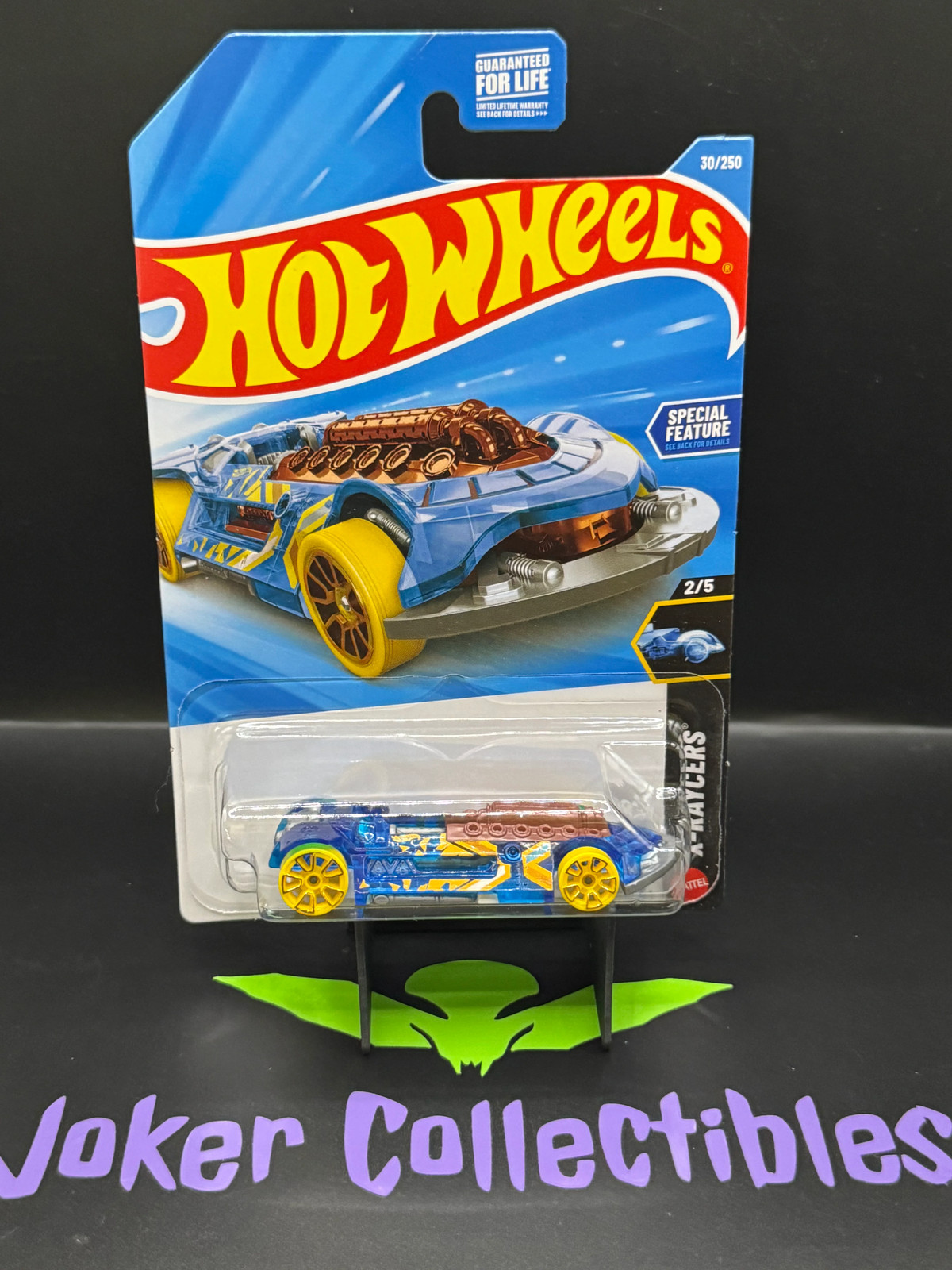 Hot Wheels 2026 Blue Yellow X-Steam 30/250 X-Raycers 2/5 C Case