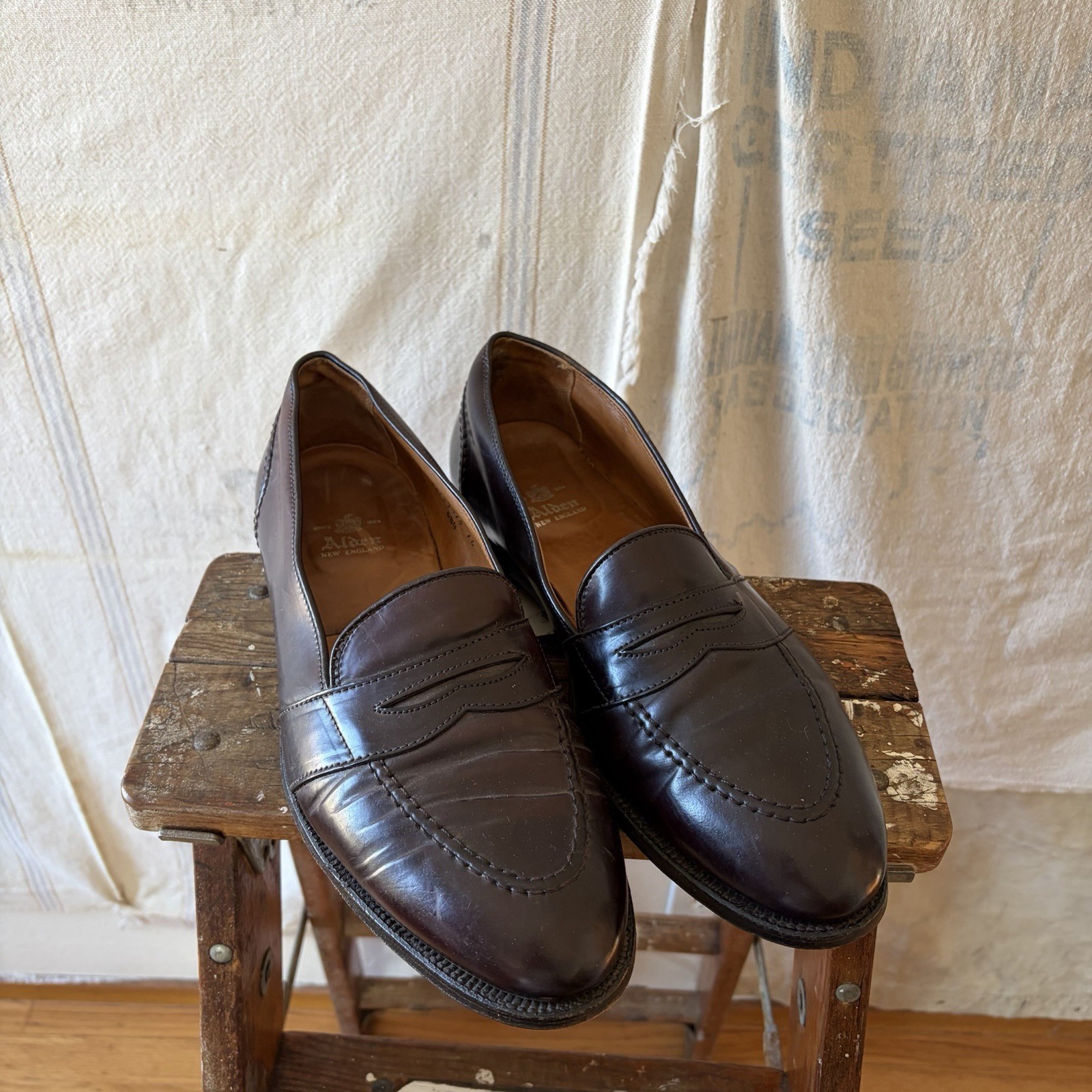 Alden 684 Color 8 Shell Cordovan Full Strap Loafer