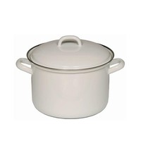 Riess Fleischtopf Mit Deckel Ø18Cm Classic Weiss Emaille Induktion