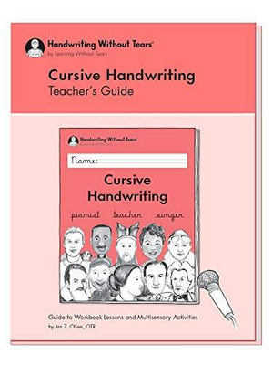Cursive Handwriting Teacher's Guide by Learning Without Tears - Paperback - GOOD
