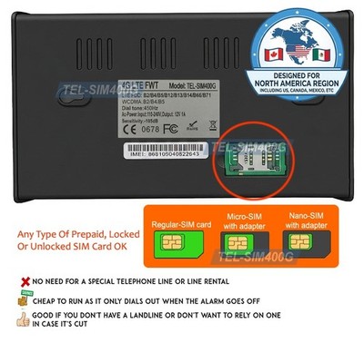 4G 3G SIM Card To Landline Wired Phone RJ-11 Port Converter For