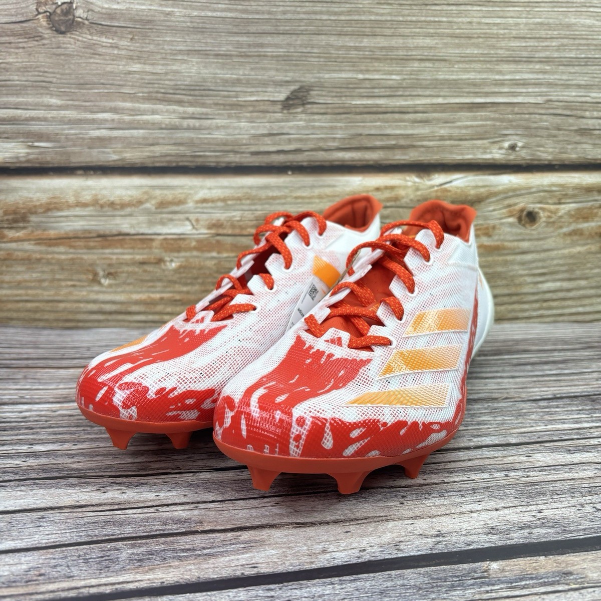 Men's Sz 11.5 adidas Adizero Electric Speed Juice Orange Football