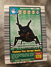 MushiKing Thailand Five Horned Beetle Beetle Card 016E 2003 Sega