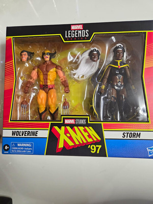Marvel Legends Series X-Men '97 Wolverine & Storm 2-Pack Figures w/ Extras