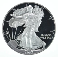 1987-S American Silver Eagle Proof Coin 1 Oz
