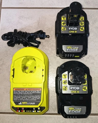 #ad RYOBI 18V HIGH PERFORMANCE Edge Kit *Two 4.0 Ah Batteries ONE amp; Charger Combo $98.27