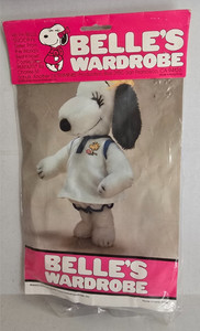 VINTAGE PEANUTS SNOOPYS SISTER BELLE'S WARDROBE TENNIS OUTFIT HONG KONG NIP