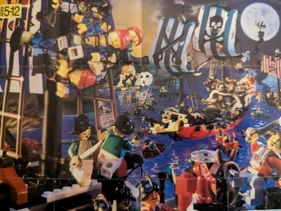 Vintage (1996) LEGO Product PIRATES Sets Poster - RARE - Image 1 of 4