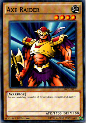 Axe Raider LDK2-ENJ07 Yu-Gi-Oh! TCG LP 1st Edition
