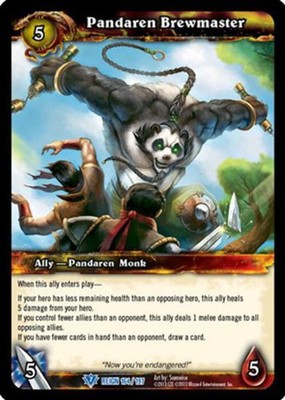 World of Warcraft TCG Pandaren Brewmaster - Reign of Fire 164/197