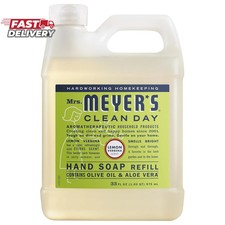 MRS. MEYER'S CLEAN DAY Hand Soap Refill, Lemon Verbena Scent, 33 Fl Oz Bottle