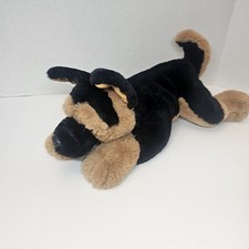 FAO Schwarz German Shepherd Laying Plush Stuffed Animal Dog.