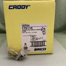 ERICO CADDY 12P24  3/4" conduit to 1/8"-1/4" flanges Push-In Caddy Conduit Clip