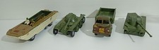 I131180 Cs18 POLITOYS 1/41 - Lotto 4 mezzi militari in plastica