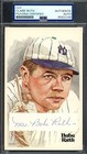Mrs. Babe Ruth PSA DNA Coa Signed Perez Steele Postcard Cut 
