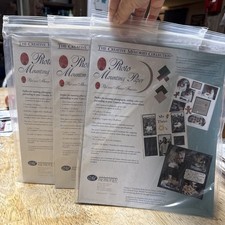 Lot of 3 Creative Memories 10x12 Photo Mounting Paper 5 Colors, Solid  Lined