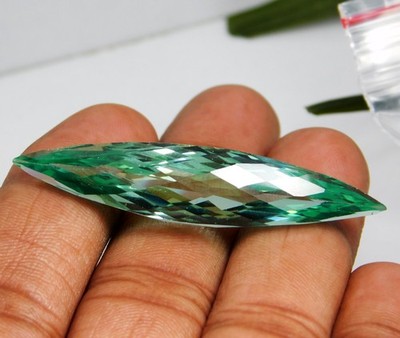 Certified 44.00 Ct Natural Paraiba Green Tourmaline Marquise Cut Loose Gemstone