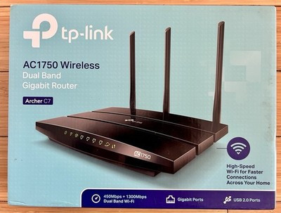TP-Link AC 1750 Archer C7 Dual Band Gigabit Wireless Router Black (NEW)