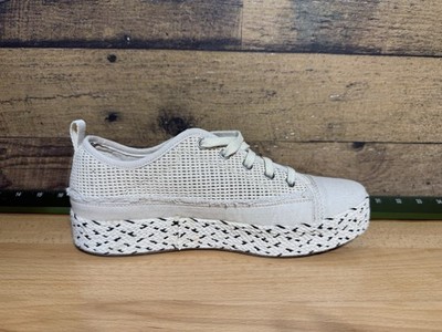 Skechers BOBS Espadrille Lace-Up Sneakers Sesame Natural