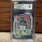 2022 Panini Absolute Football Blue Diamonds Breece Hall #114 PSA 9