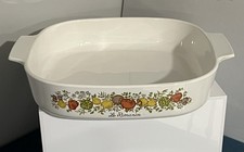 Vintage Corning Ware Le Romarin Spice Of Life A-10-B Casserole Dish No Lid