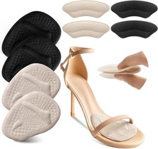 Riootlnm Metatarsal Pads, Ball of Foot Cushions, Heel Pads Inserts for Too Big S