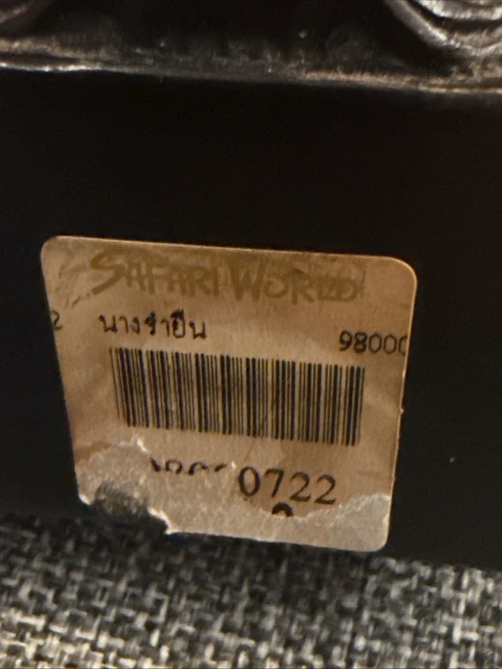 Estatuilla de diosa hindú tallada a mano de madera de rosa de colección, 10,5 pulgadas Foto 4 de 4