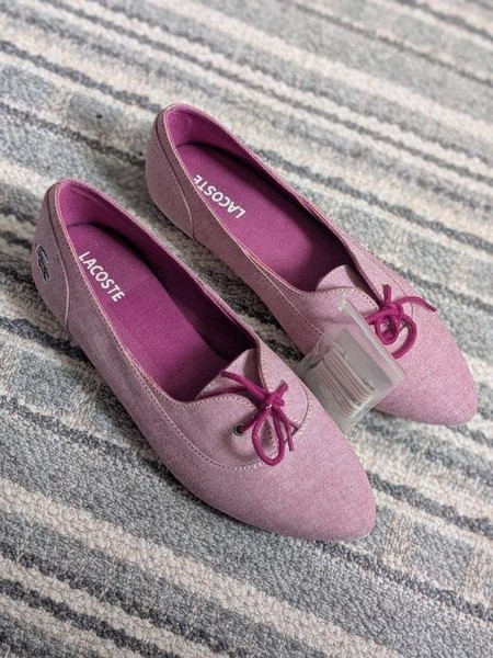 Women Lacoste Heels Purple Textile 37 #8B5P