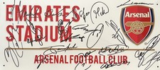 Arsenal Signed Street Sign By Squad 2025/26 COA inc
