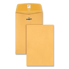 Quality Park Clasp Envelope, 5 x 7 1/2, 28lb, Brown Kraft, 100/Box