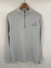 Peter Millar 1/4 Zip Pullover Mens XL Perth Performance Stretch Gray