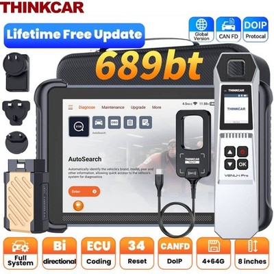 Thinkcar 689BT+Tkey101+Tpms Tool K ey Obd2 Scanner LIFE FREE Diagnostic Tool USA